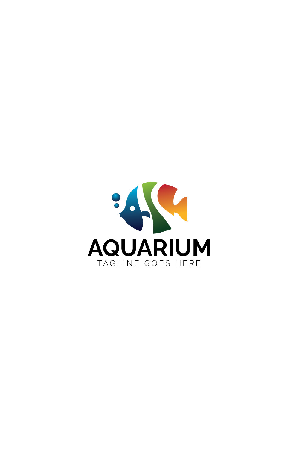 Aquarium Logo pinterest preview image.