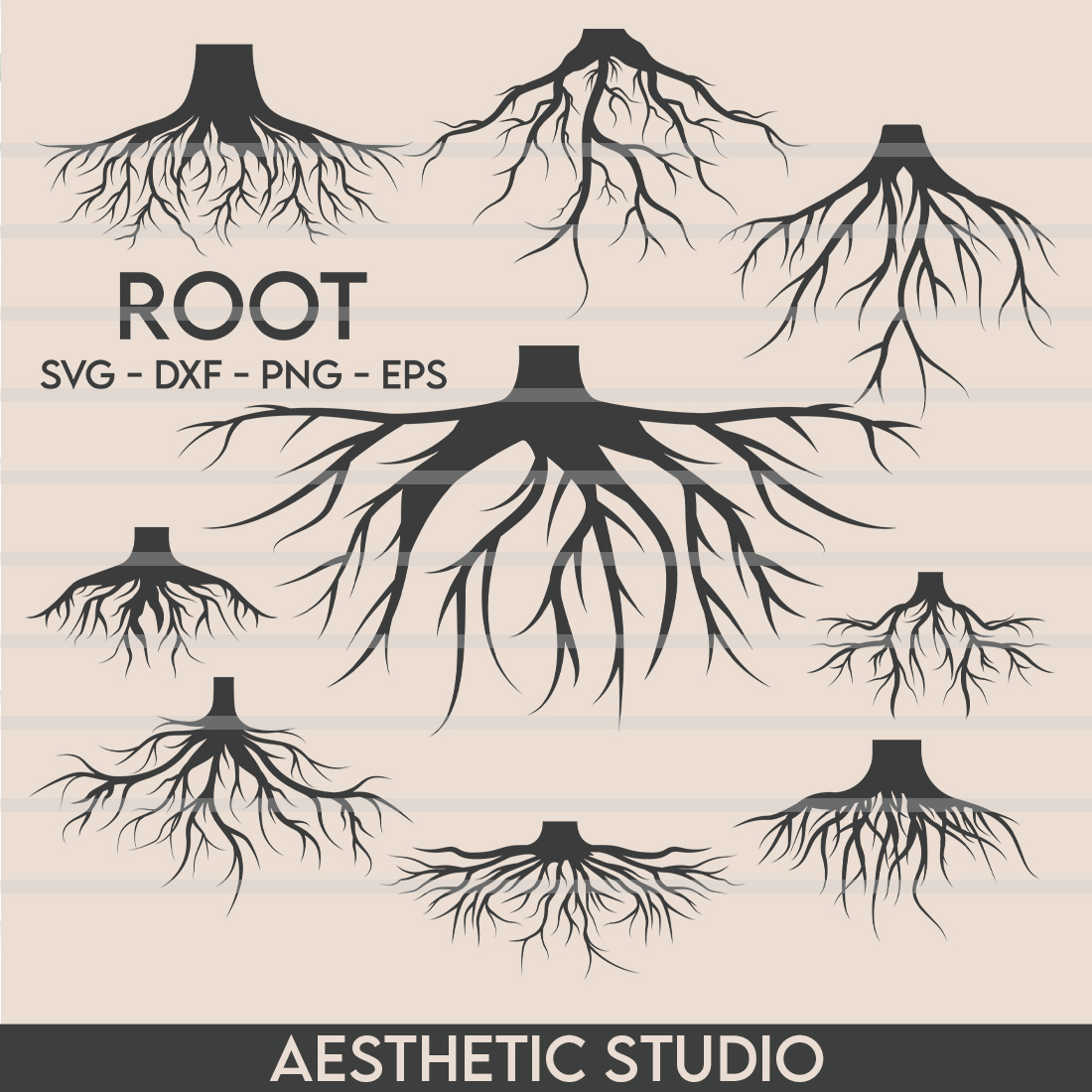tree silhouette roots