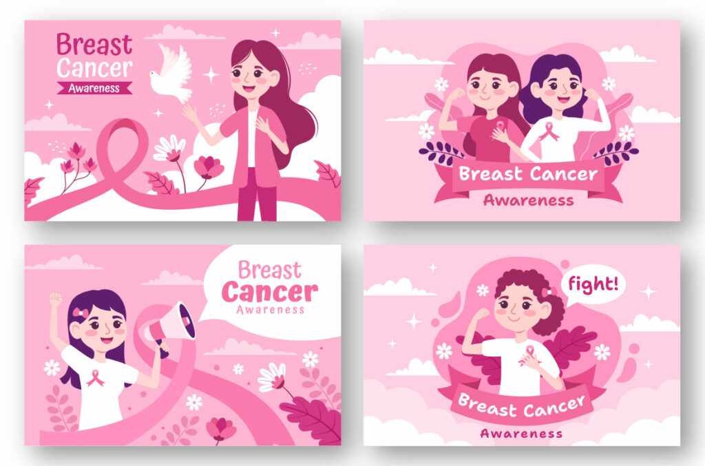 15 Breast Cancer Awareness Month Illustration Masterbundles