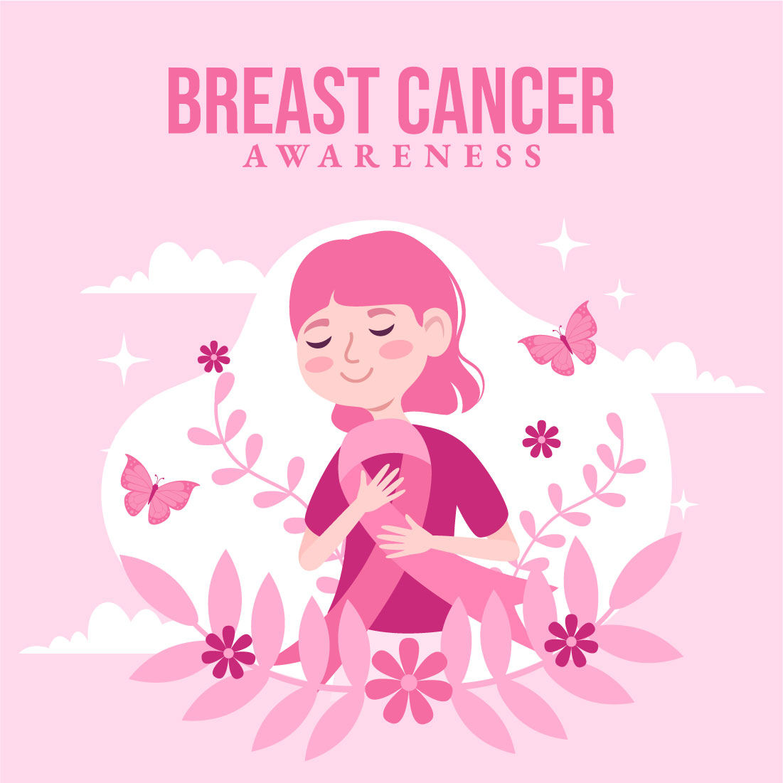 15 Breast Cancer Awareness Month Illustration cover image.