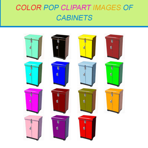 15 COLOR POP CLIPART IMAGES OF CABINETS cover image.