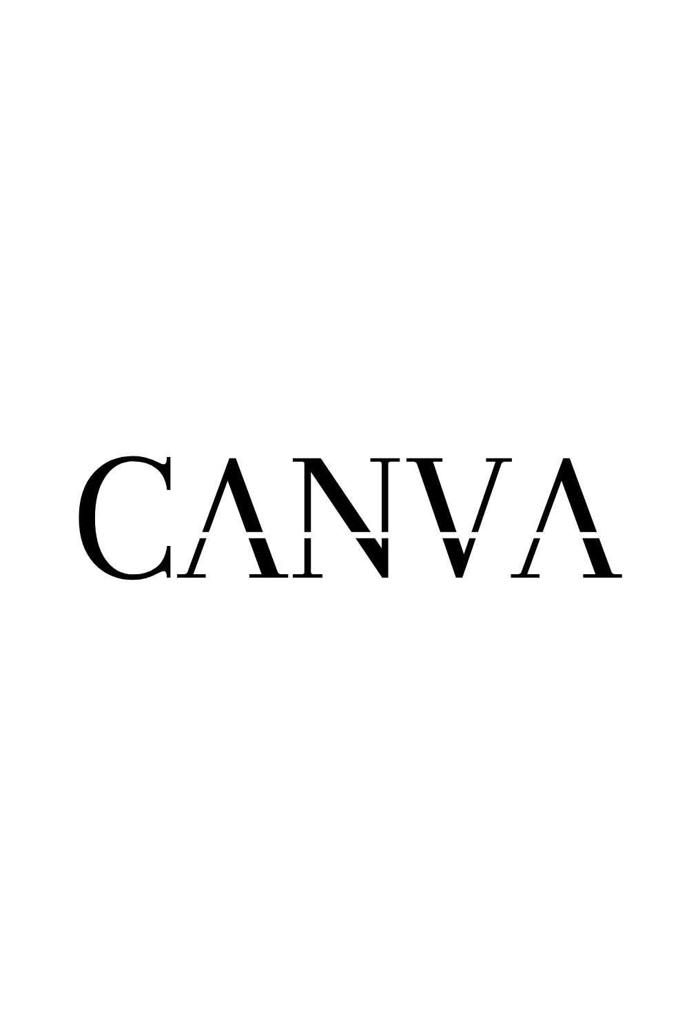 CANVA Business Logo pinterest preview image.