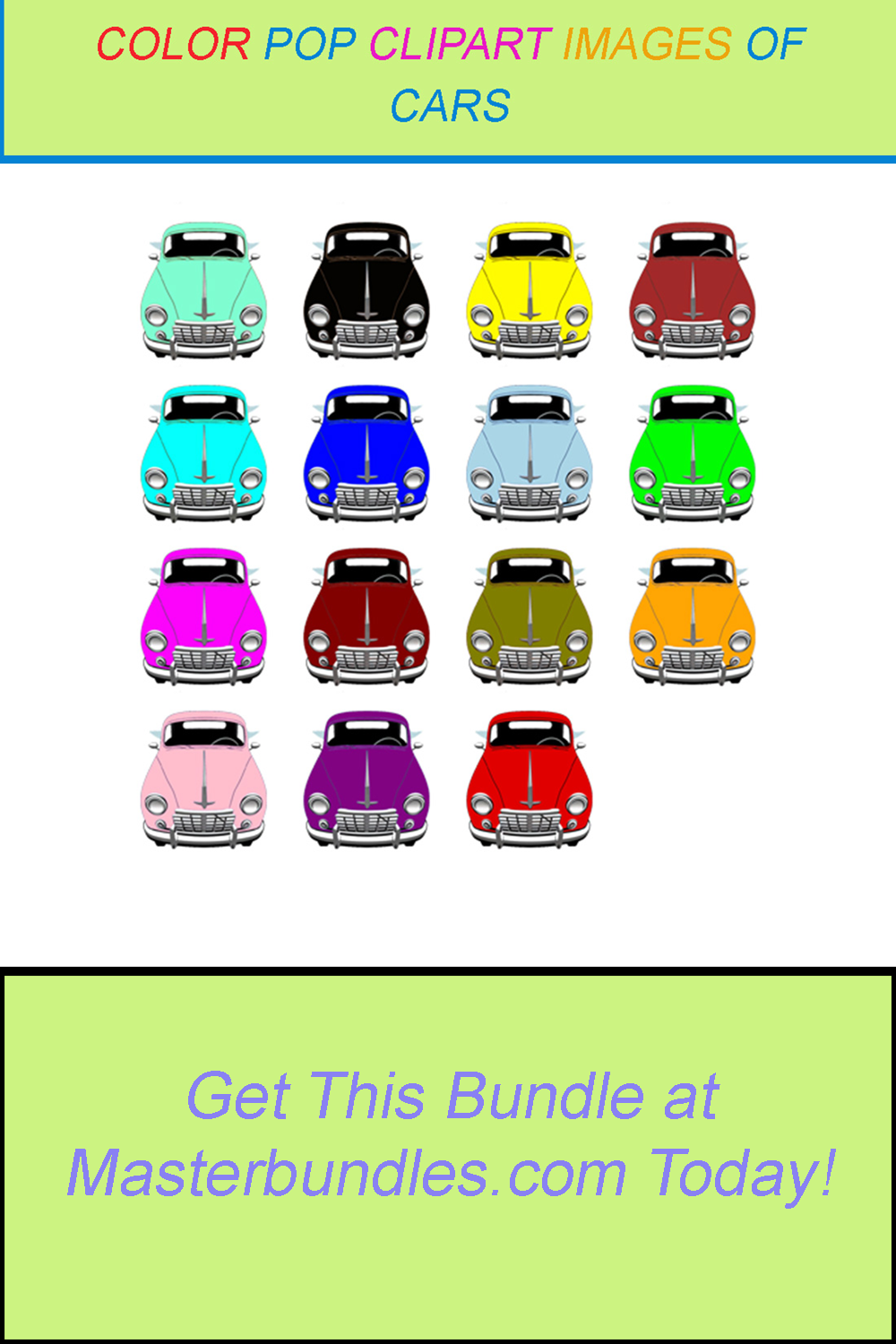 15 COLOR POP CLIPART IMAGES OF CARS pinterest preview image.