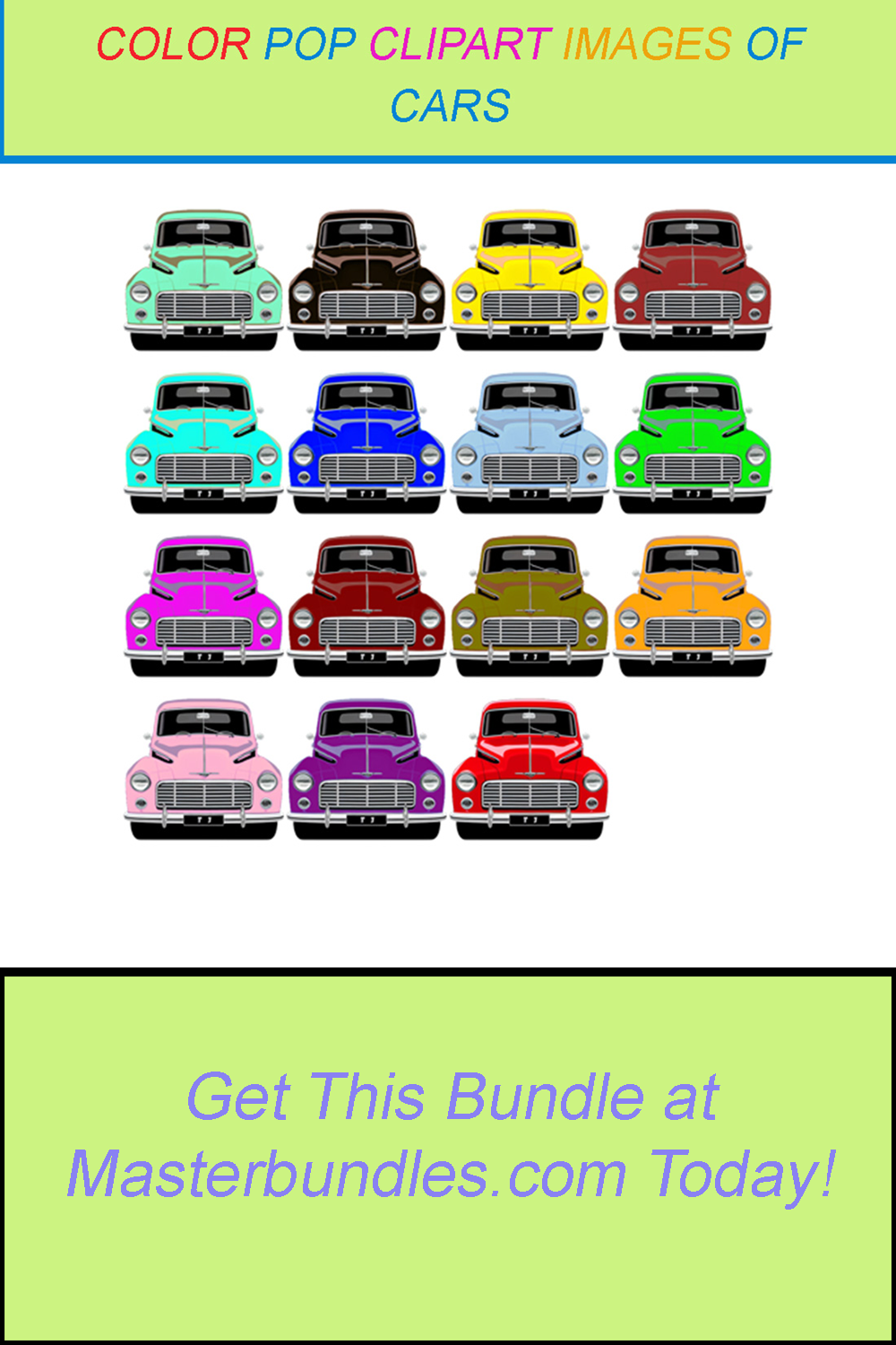 15 COLOR POP CLIPART IMAGES OF CARS pinterest preview image.