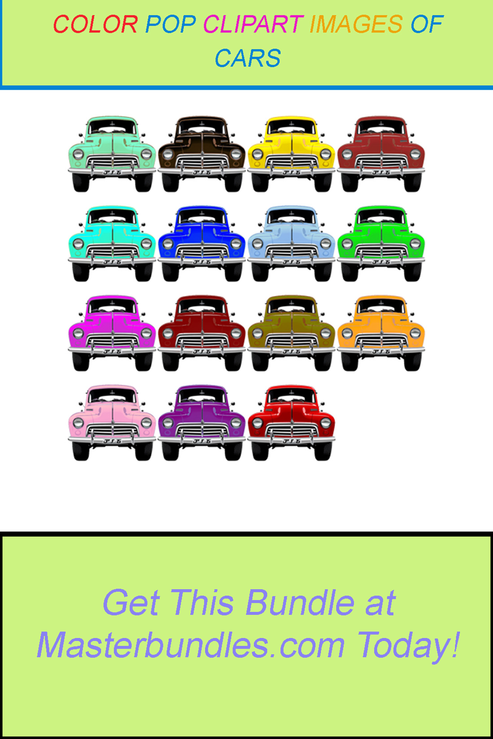 15 COLOR POP CLIPART IMAGES OF CARS pinterest preview image.