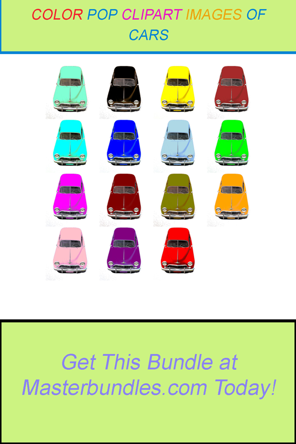 15 COLOR POP CLIPART IMAGES OF CARS pinterest preview image.