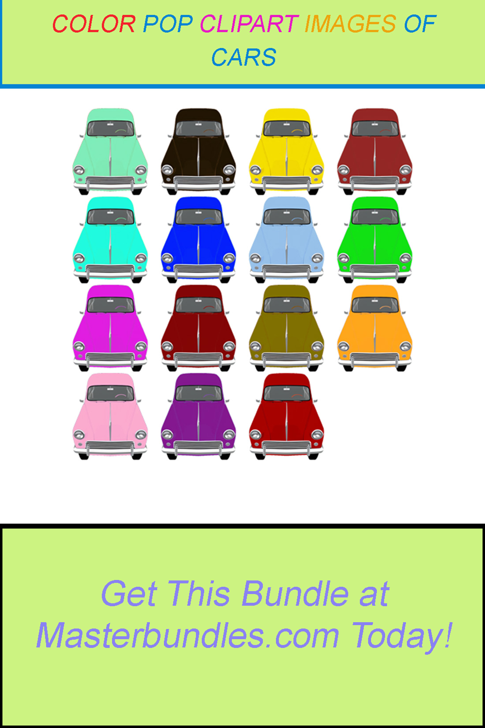 15 COLOR POP CLIPART IMAGES OF CARS pinterest preview image.