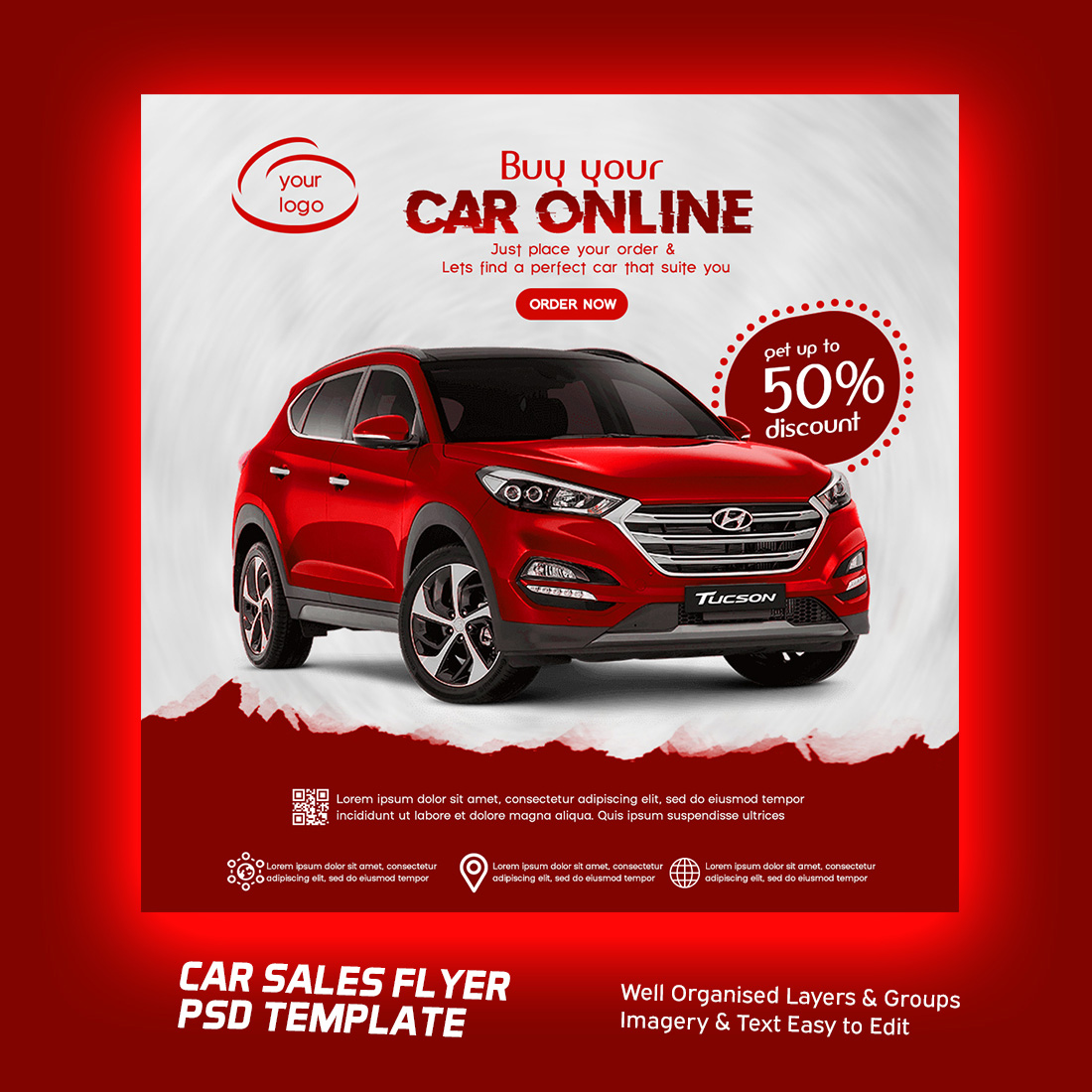 Car Sale Flyer  Automobile Flyer Template