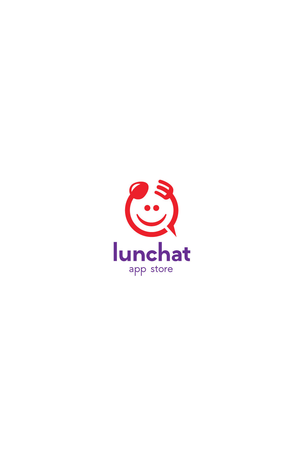 Restaurant Chat logo design vector pinterest preview image.