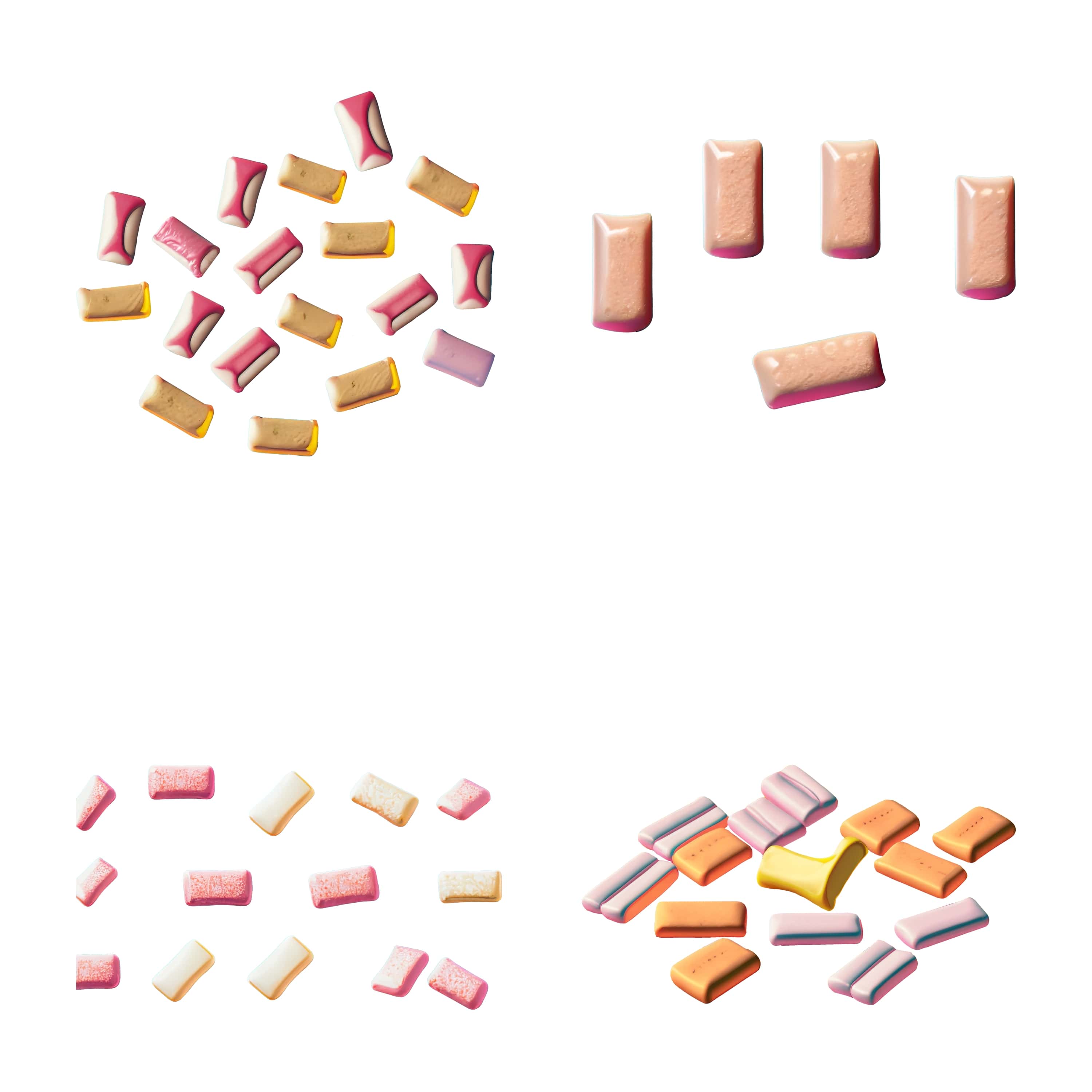 collection of chewing gum product vector icon for stock. 807