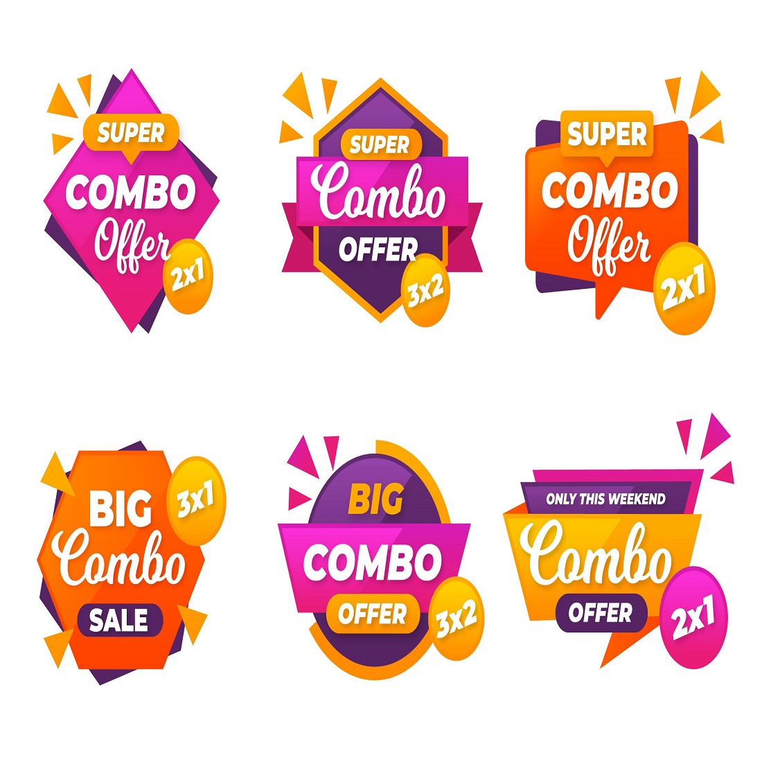 Combo offers labels pack cover image.