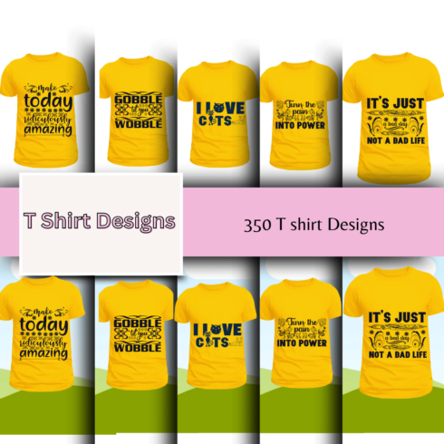 350 T Shirt Designs cover image.