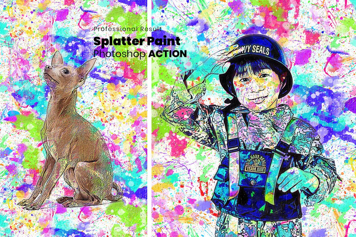 Paint Splatter Art – MasterBundles