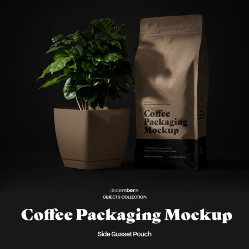 9 Coffee Packaging Mockups with Arabica Tree cover image.