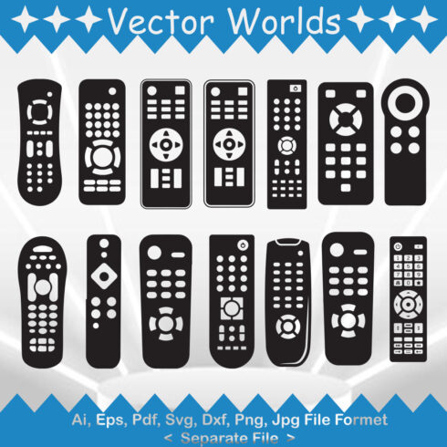 Remote Control SVG Vector Design cover image.