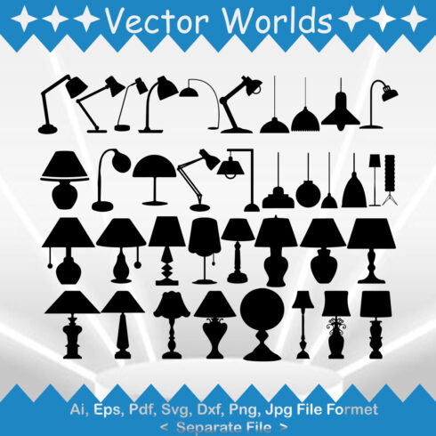 Table light SVG Vector Design cover image.