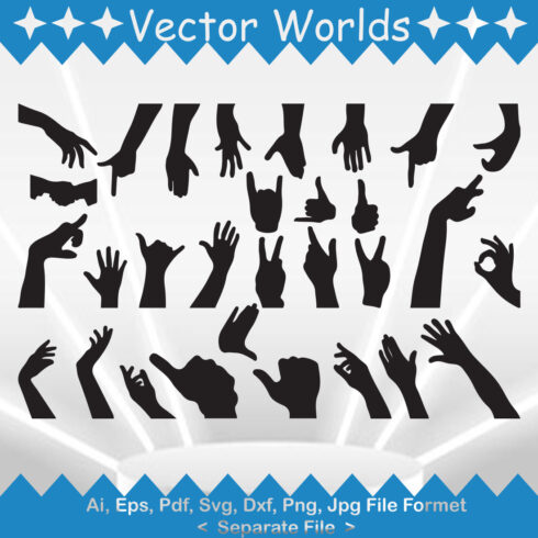 Rock Paper Scissors SVG Vector Design cover image.