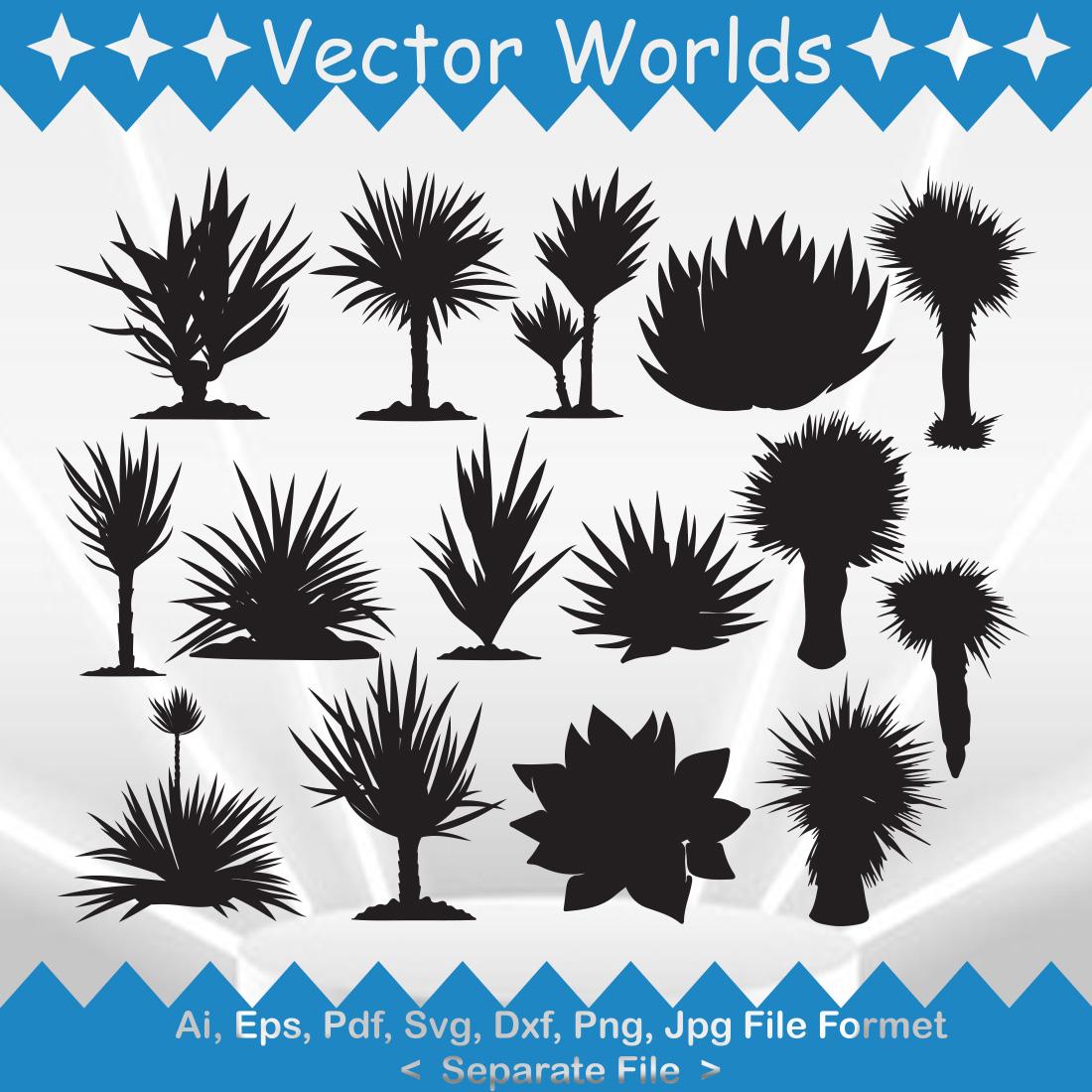 Yucca SVG Vector Design preview image.