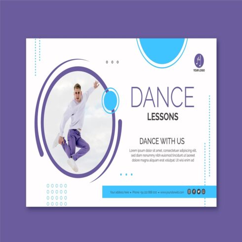 Dancing banner template cover image.