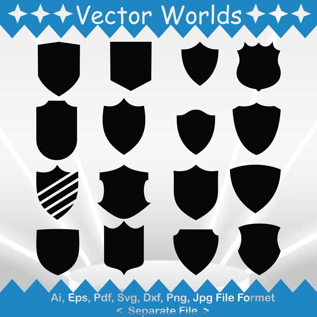 Shield SVG Vector Design preview image.