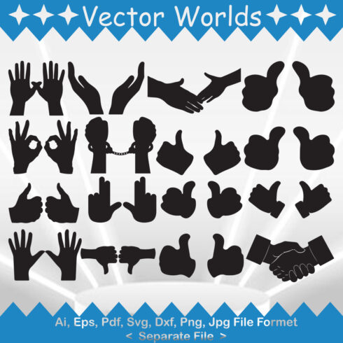 Two Thumbs SVG Vector Design cover image.