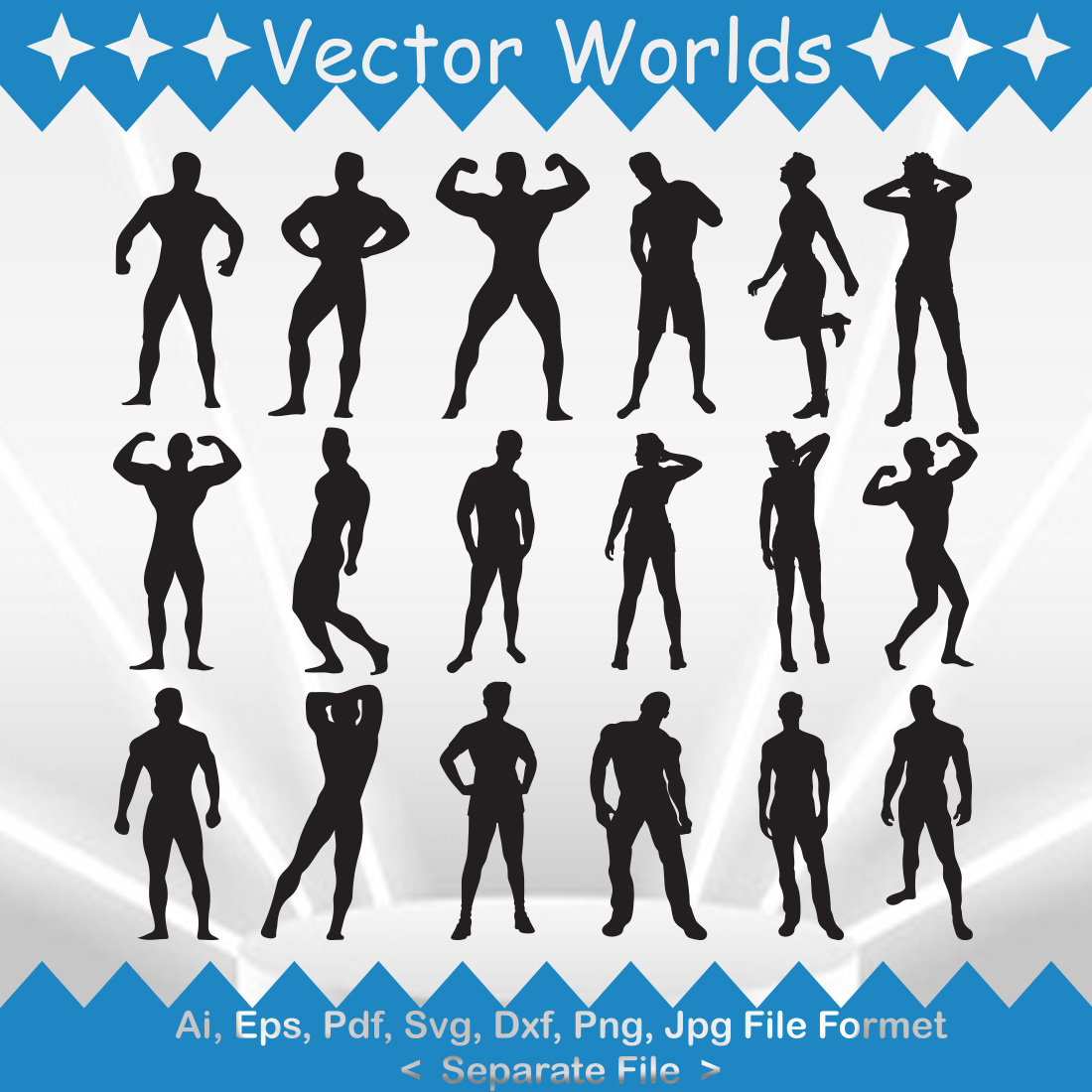 Sexy Man SVG Vector Design cover image.