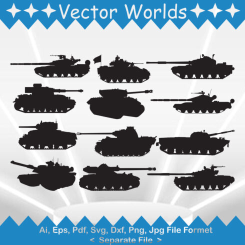 Tank SVG Vector Design cover image.