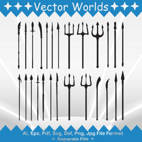 Spear SVG Vector Design cover image.