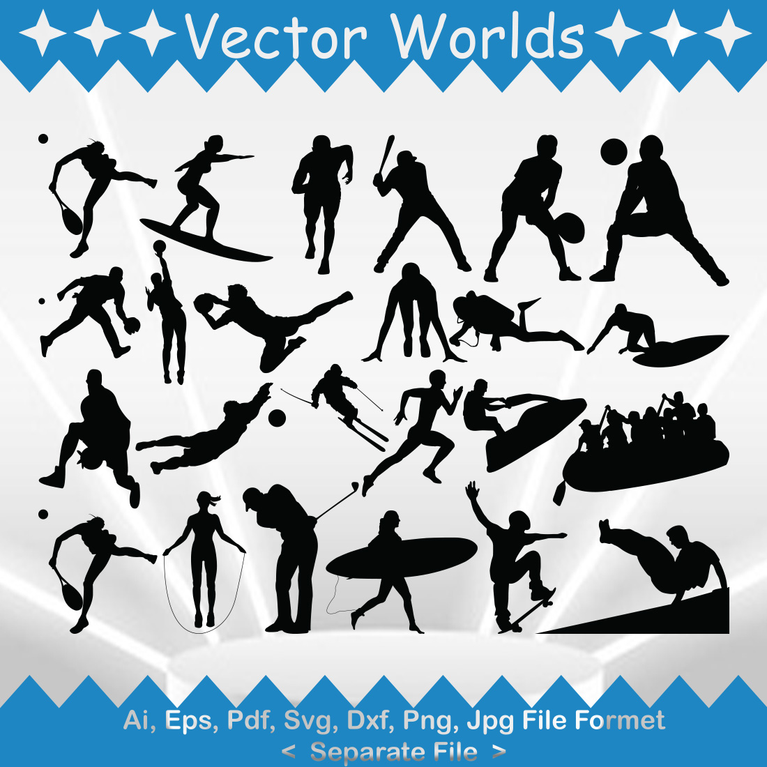 Sports SVG Vector Design preview image.