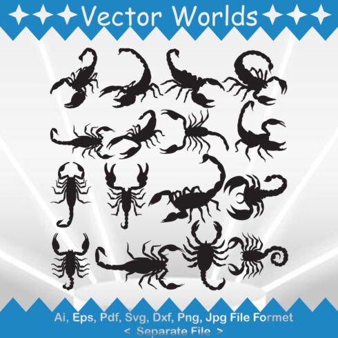 Scorpion SVG Vector Design cover image.