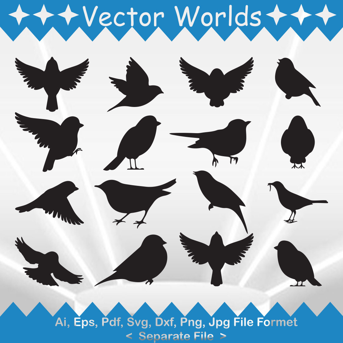 Sparrow SVG Vector Design preview image.