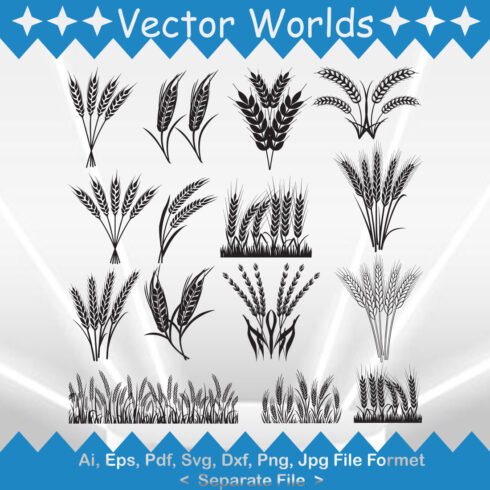 Wheat SVG Vector Design cover image.