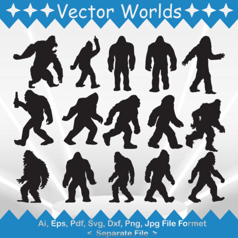 Sasquatch SVG Vector Design cover image.