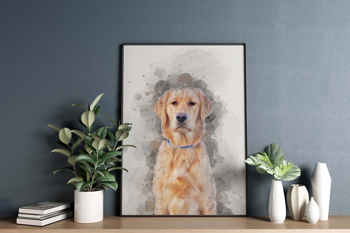 dog portrait painting 9 87