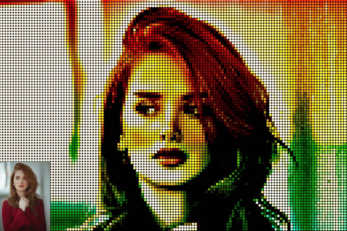 dot mosaic portrait photoshop action 02 492