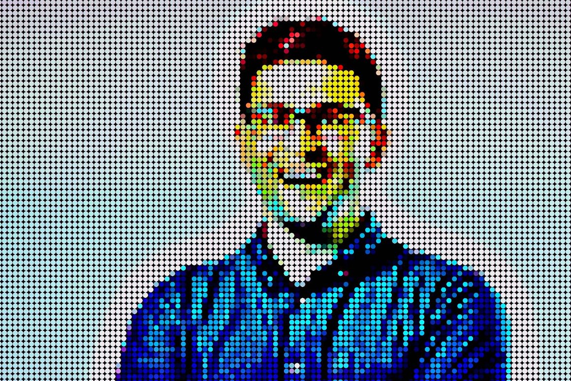 dot mosaic portrait photoshop action 12 173