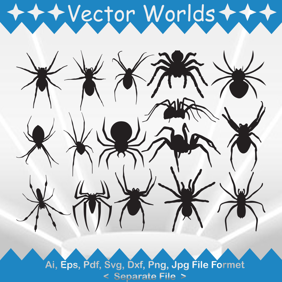 Spider SVG Vector Design cover image.