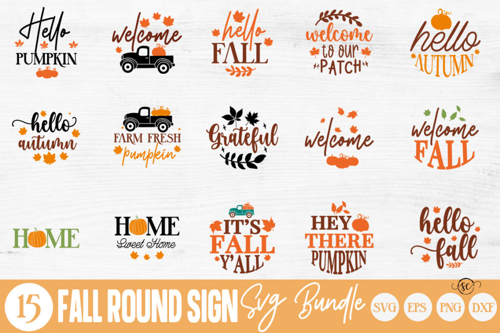 Fall Window Svg Fall Autumn Mega SVG Bundle 90 Design - MasterBundles