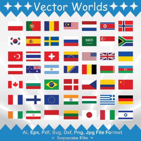 World Flag SVG Vector Design cover image.