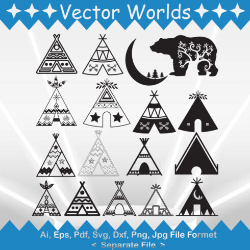 Tipi SVG Vector Design cover image.