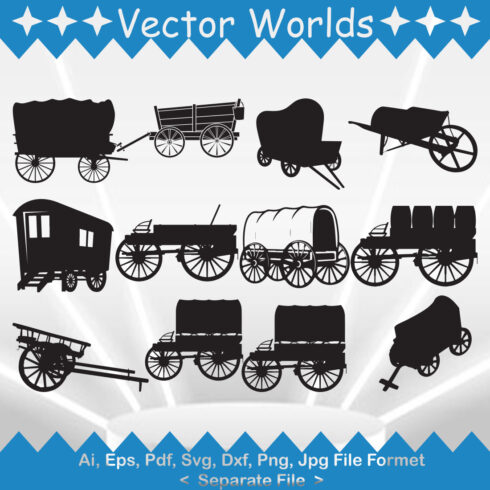 Wagon SVG Vector Design cover image.