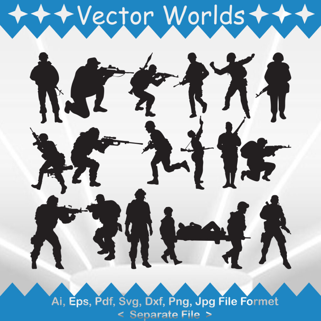 Soldiers SVG Vector Design - MasterBundles