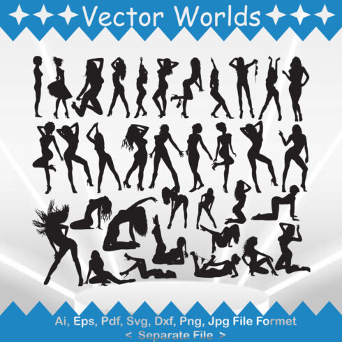 Sexy Woman SVG Vector Design cover image.