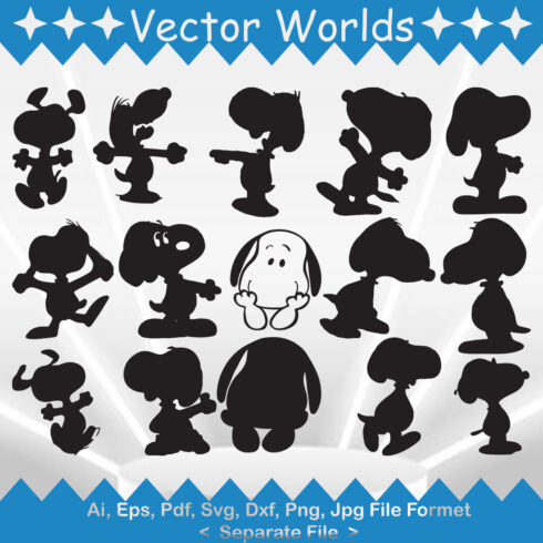 Snoopy Dog SVG Vector Design cover image.