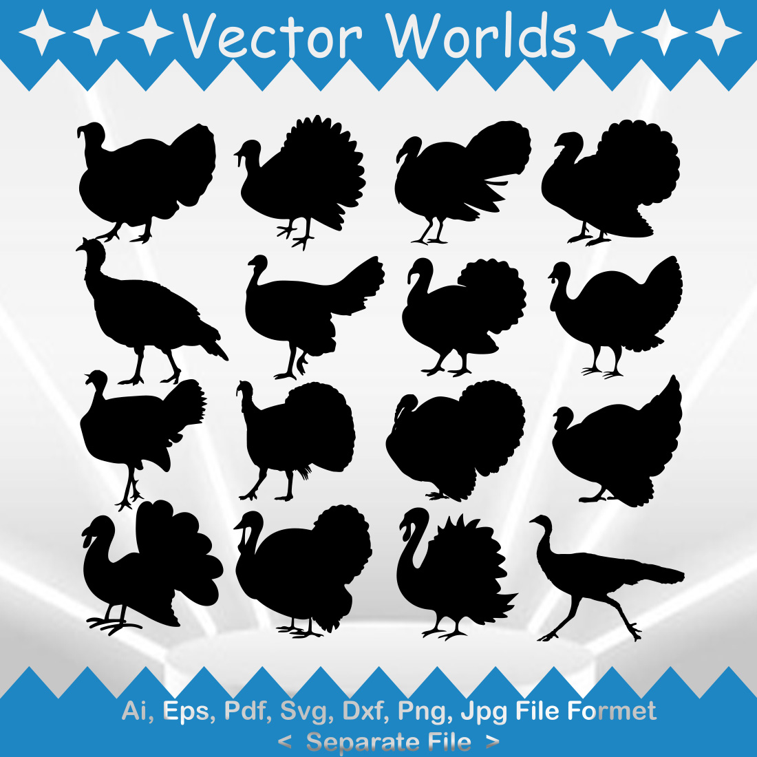 Turkey SVG Vector Design cover image.