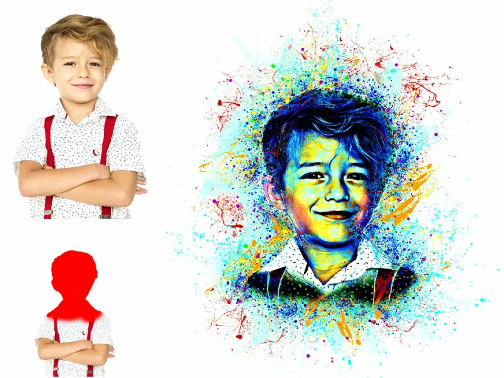 Ink Photo Effect Action MasterBundles