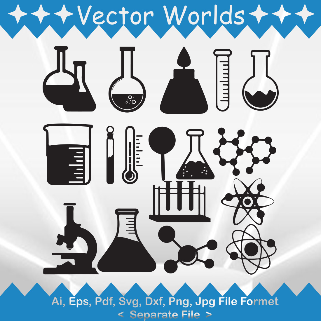 Science SVG Vector Design preview image.