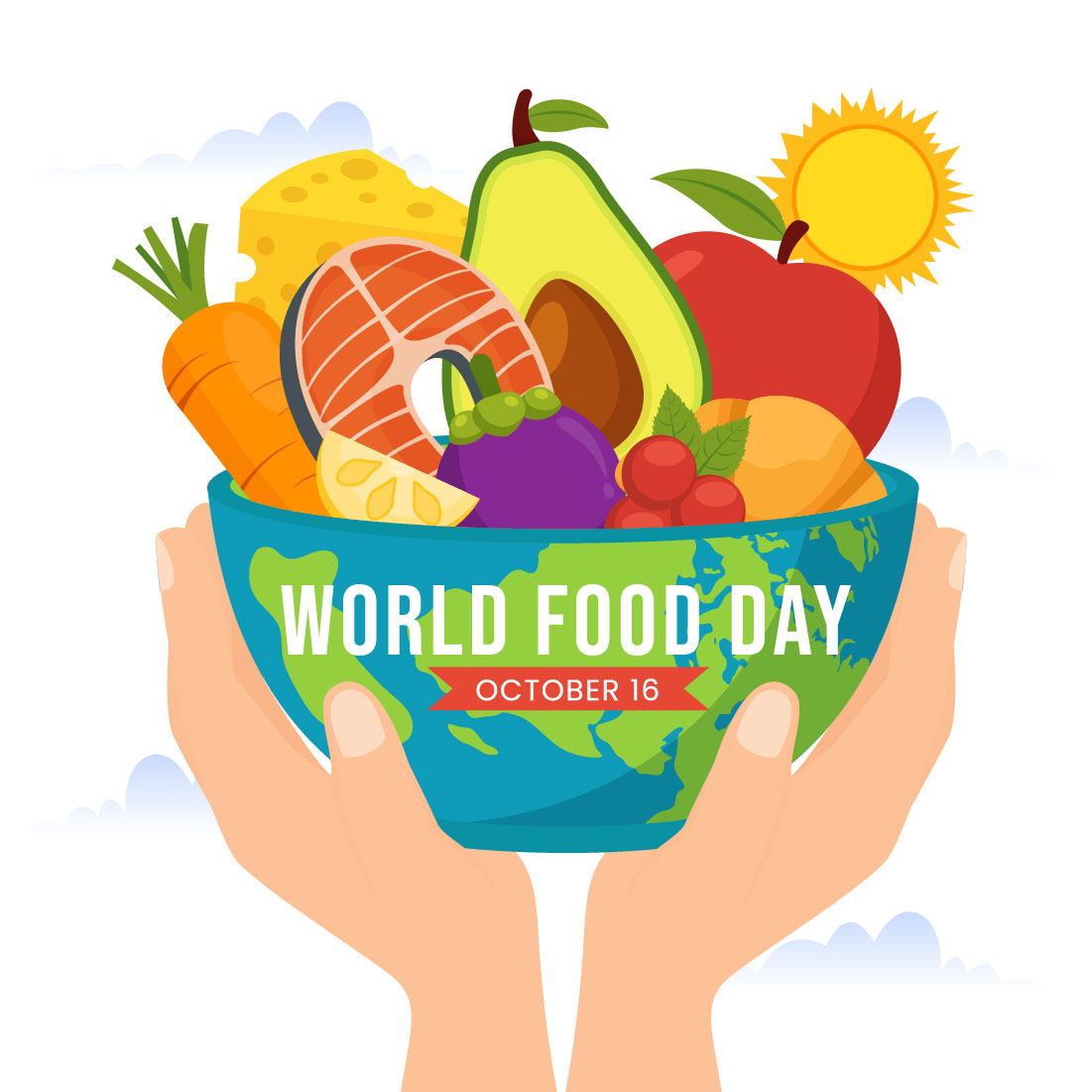 16 World Food Day Illustration preview image.