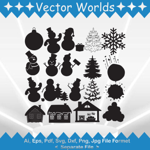 Snow SVG Vector Design cover image.