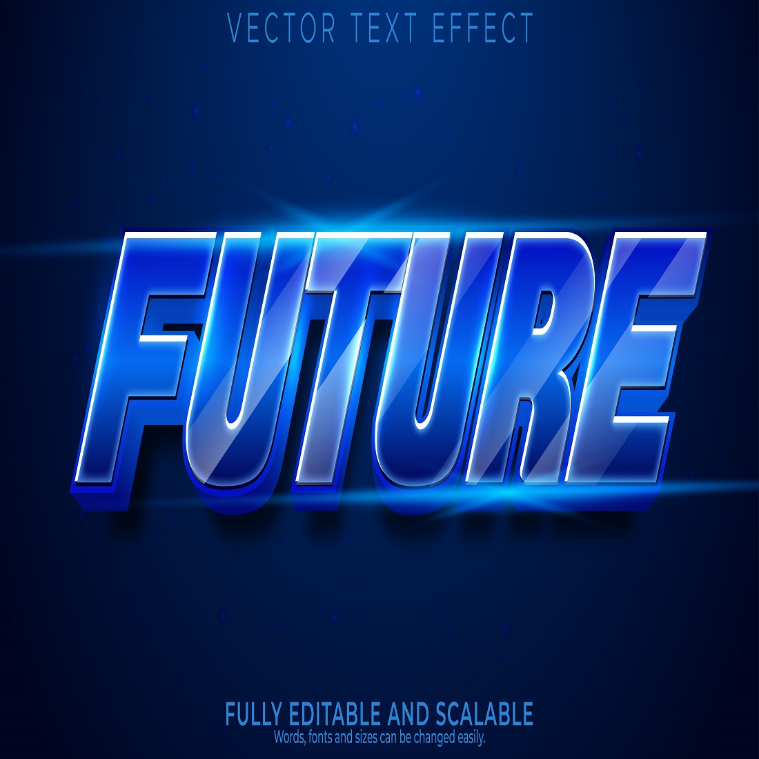 future text effect editable robot machine text style preview image.